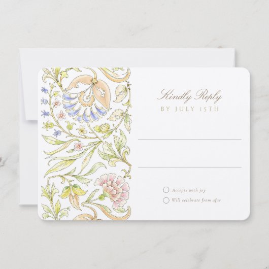 Tuin RSVP kaart bruiloft (Voorkant)