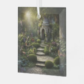 Tuin Sanctuarium Kunst Glas Ornament (Voorkant links)
