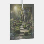 Tuin Sanctuarium Kunst Glas Ornament (Voorkant Rechts)