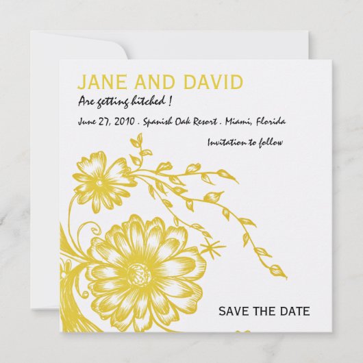 Tuin - Save the date card (Voorkant)