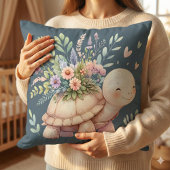 Tuin Schildpad Aquarel Cottage Stijl Kussen