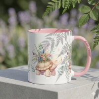 Tuin Schildpad Aquarel Cottage Stijl