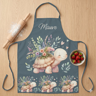 Tuin Schildpad Aquarel Cottage Stijl Schort