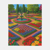 Tuin Serenity - Spring Vibes Fleece Deken (Voorkant)