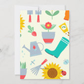 Tuin Shed Invitation Kaart (Achterkant)