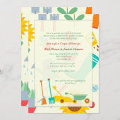 Tuin Shed Invitation Kaart (Voorkant / Achterkant)