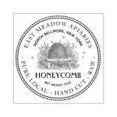 Tuin Skep Hive Hand Cut Honeycomb Stamp Rubberstempel (Afrduk)