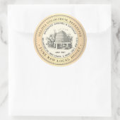 Tuin Skep Honing Label Gouden Rand Bijen (Tas)