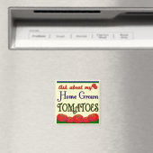 Tuin Slogan voor Eigengeteelde Tomaten Magneet (Insitu (Vaatwasser))