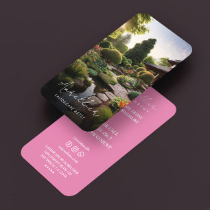 Tuin Specialist Roze Landschapsarchitect Visitekaartje