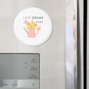 Tuin Spreuk 'Liefde Groeit Hier' Magneet