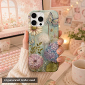 Tuin Spreuken met Hydrangea en Paardenbloem Tovera Case-Mate iPhone Case