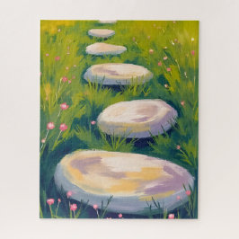 Tuin Stappenstenen Aquarel Legpuzzel
