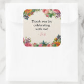 Tuin Sticker Bruiloftsfeest met Vintage Thema (Tas)