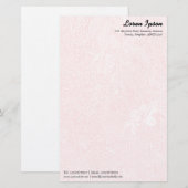 Tuin - subtiele roze briefpapier (Voorkant / Achterkant)