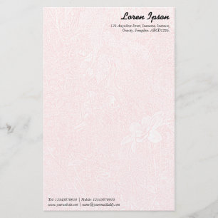Tuin - subtiele roze briefpapier