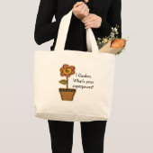 Tuin Superkracht Grote Tote Bag (Voorkant (product))