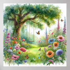 Tuin Swing Landschap 5 Poster
