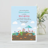 Tuin terras uitnodiging (Staand voorkant)