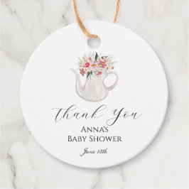 Tuin Thee Party Bedankbriefje Bedankjes Labels