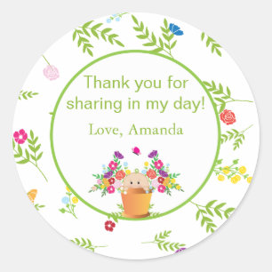 Tuin Thema Favor Sticker