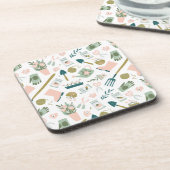 Tuin Tijd Cork-ondersteunde Onderzetters (Linkerzijde)