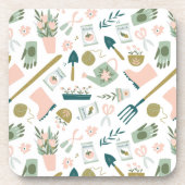 Tuin Tijd Cork-ondersteunde Onderzetters (Voorkant)