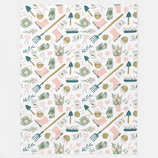 Tuin Tijd Fleece Deken (Voorkant)