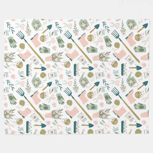 Tuin Tijd Fleece Deken (Voorkant (Horizontaal))