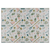 Tuin tijd glas snijplank (Voorkant)