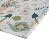 Tuin tijd glas snijplank (Hoek)