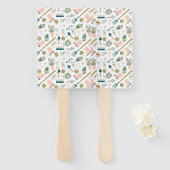 Tuin Tijd Hand Fans Handwaaier (Voorkant en achterkant)