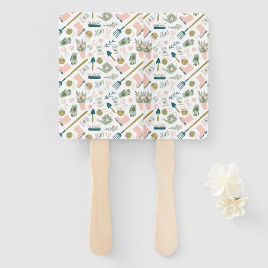 Tuin Tijd Hand Fans Handwaaier (Voorkant en achterkant)