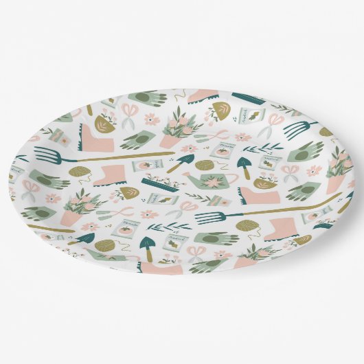 Tuin Tijd Papier Borden Papieren Bordje (Gekanteld)