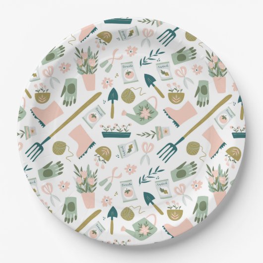 Tuin Tijd Papier Borden Papieren Bordje (Voorkant)