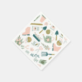 Tuin tijd papier servetten (Hoek)