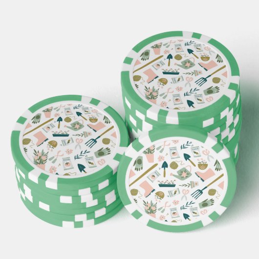 Tuin Tijd Poker Chips (Opstapeling)