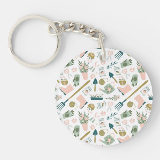 Tuin Tijd Sleutelhanger (Voorkant)