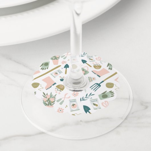 Tuin Tijd Wijn Labels (Dichtbij)