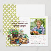 Tuin Tools Photo Invitation Kaart (Voorkant / Achterkant)