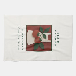 Tuin tot Keuken Tomaat Schort - Verse Boerderij Ca Theedoek