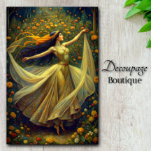 Tuin Toveres Gouden Schemering Dans Decoupage