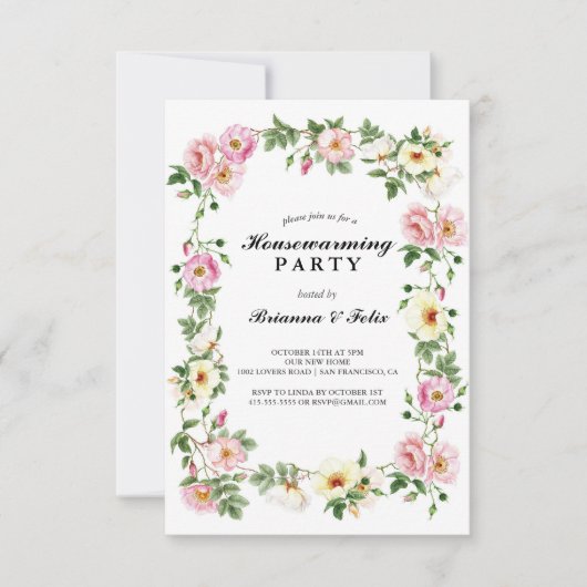 Tuin Tropical Green Housewarming Party Kaart (Voorkant)