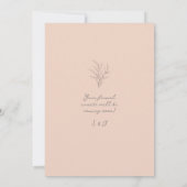 Tuin trouwfoto gebluste roze ID1283 Save The Date (Achterkant)