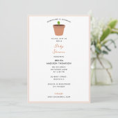 Tuin Tuin Baby shower Party Theme Kaart (Staand voorkant)