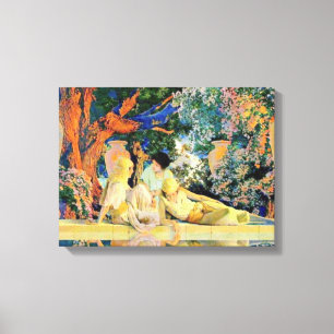 Tuin van Allah door Maxfield Parrish Canvas Afdruk