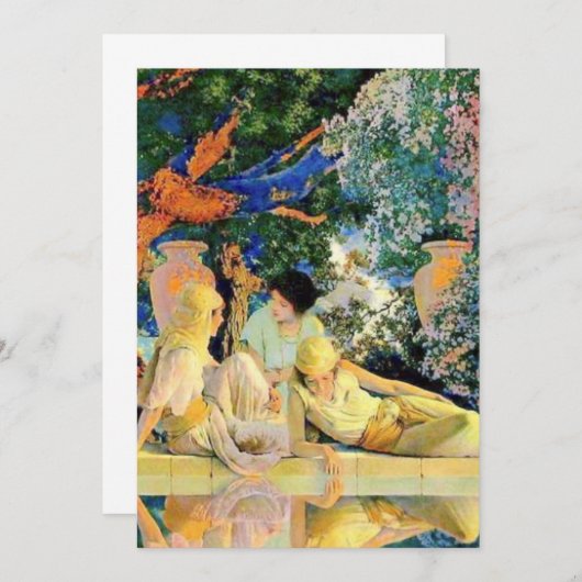 Tuin van Allah door Maxfield Parrish Kaart (Voorkant / Achterkant)