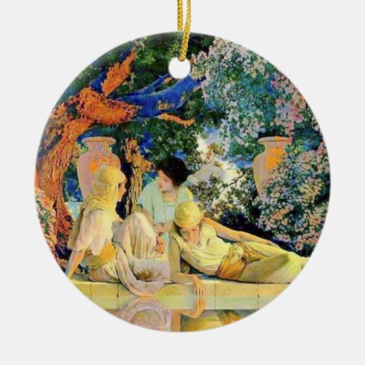 Tuin van Allah door Maxfield Parrish Keramisch Ornament (Voorkant)