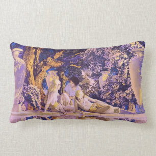 Tuin van Allah, door Maxfield Parrish Kussen