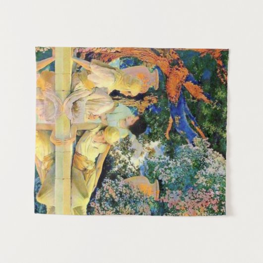 Tuin van Allah door Maxfield Parrish Wandkleed (Voorkant (horizontaal))